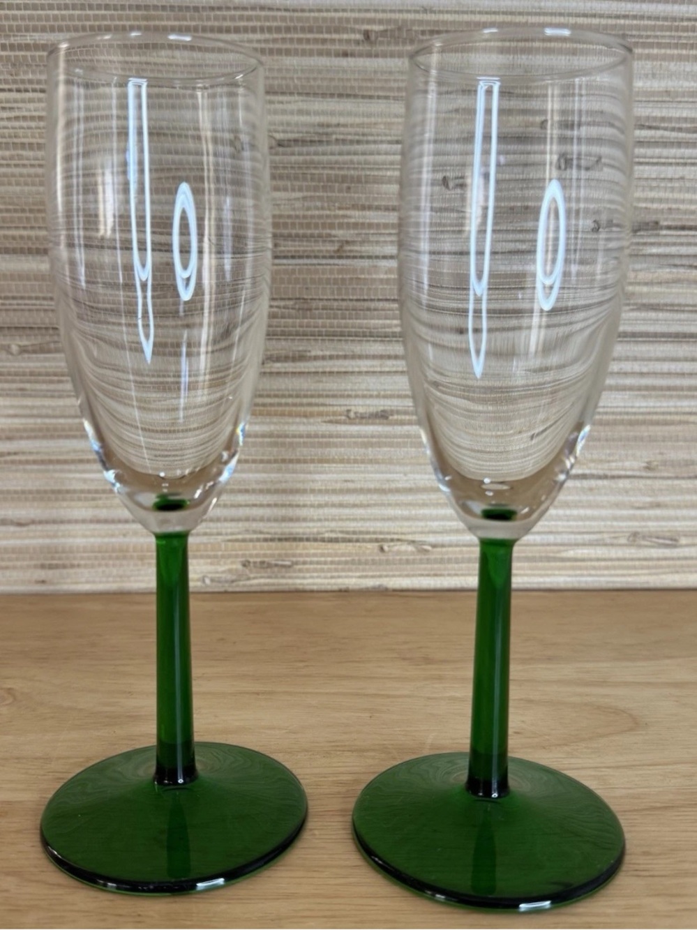 Vintage Luminarc Cristal D'Arques 2
Emerald Champagne Flutes